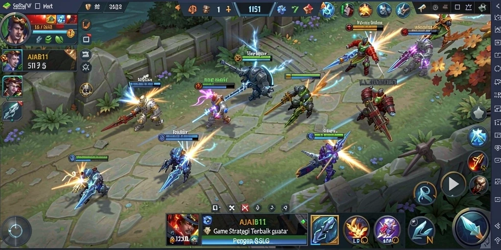 Tampilan gameplay SLG yang memukau dan interaktif.