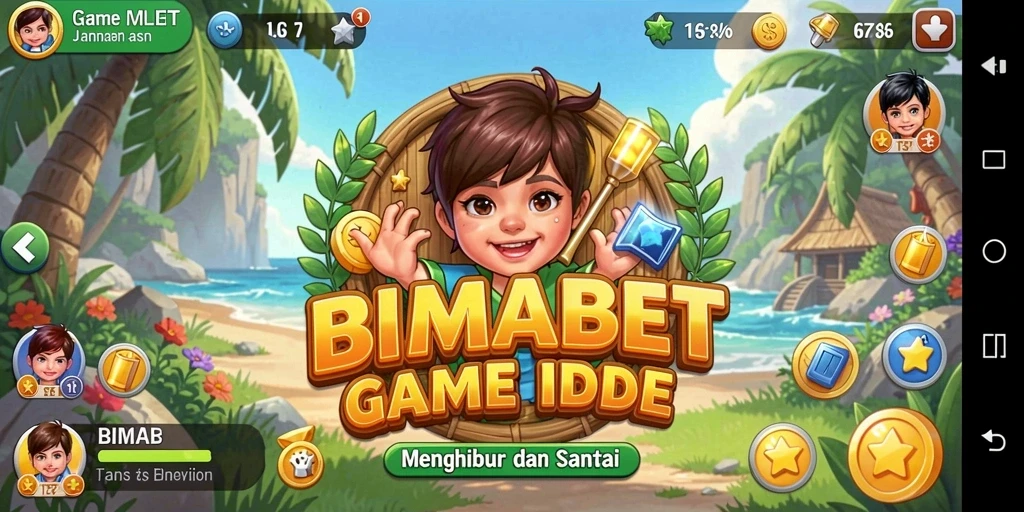 Tampilan gameplay BIMABET dengan karakter cantik dan grafis menarik.