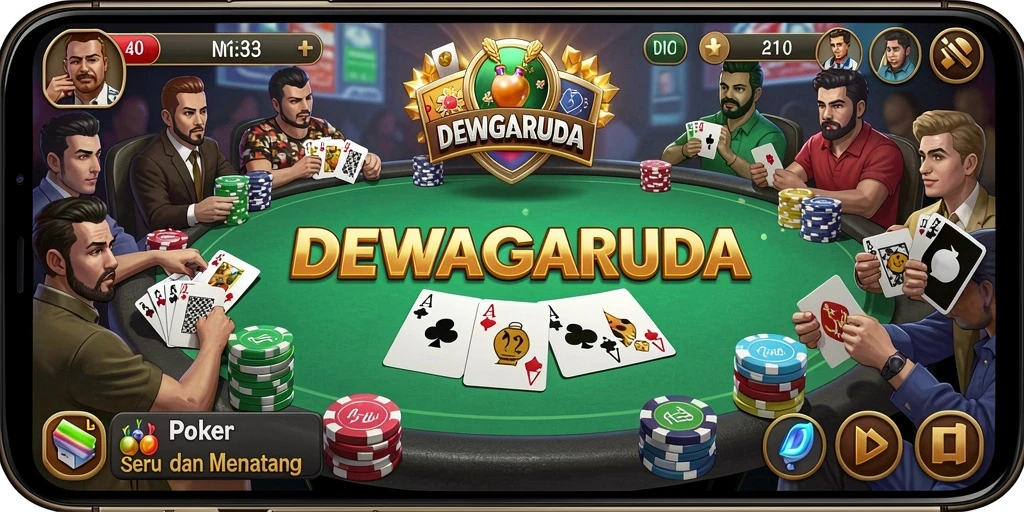 Tampilan gameplay DEWAGARUDA yang seru dan mendebarkan.