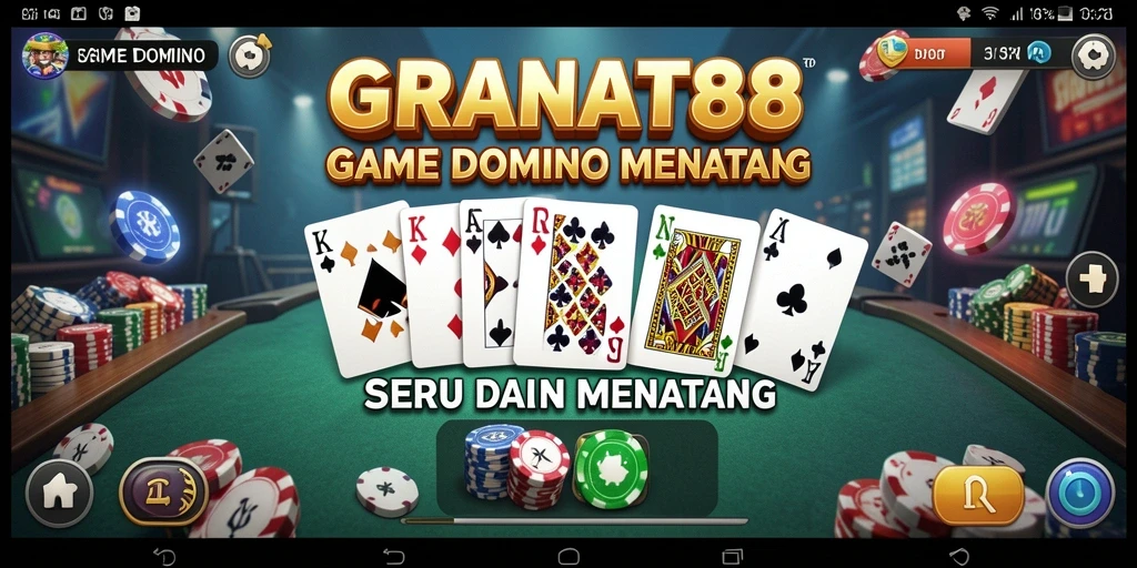 Tangkapan layar gameplay GRANAT88 yang menunjukkan suasana permainan Domino.