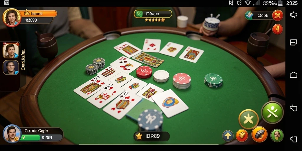 Tampilan gameplay Gaple yang seru dan interaktif.