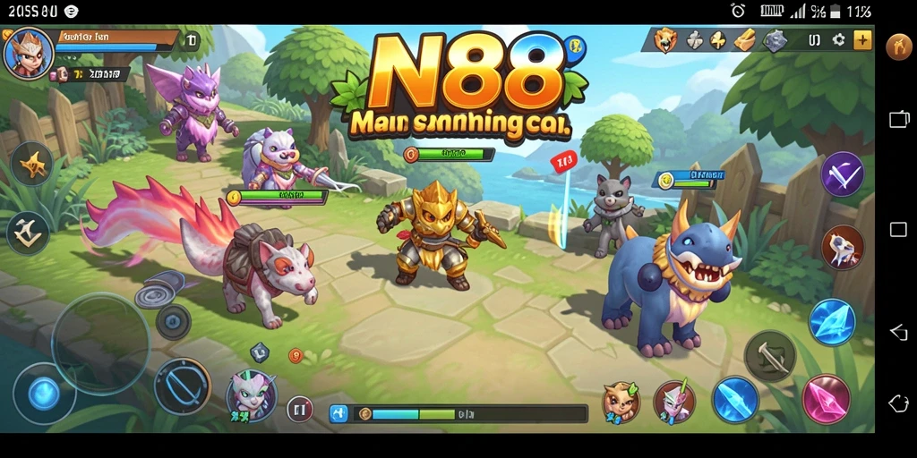 Tampilan gameplay IN88 yang ceria dan mengasyikkan.