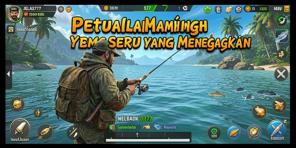 Tangkapan ikan besar dalam gameplay JELAS777 yang seru.