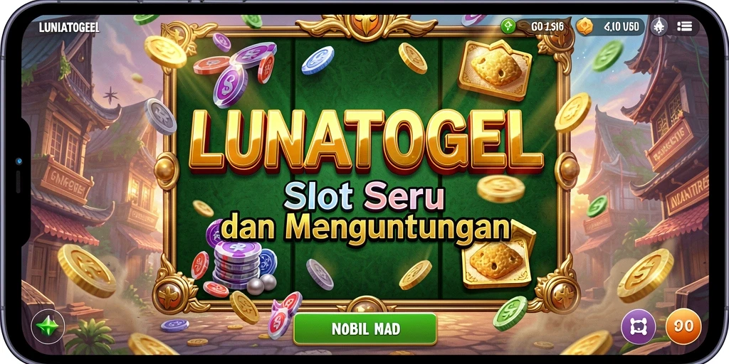 Tampilan gameplay Slot LUNATOGEL yang menarik dan menghibur.