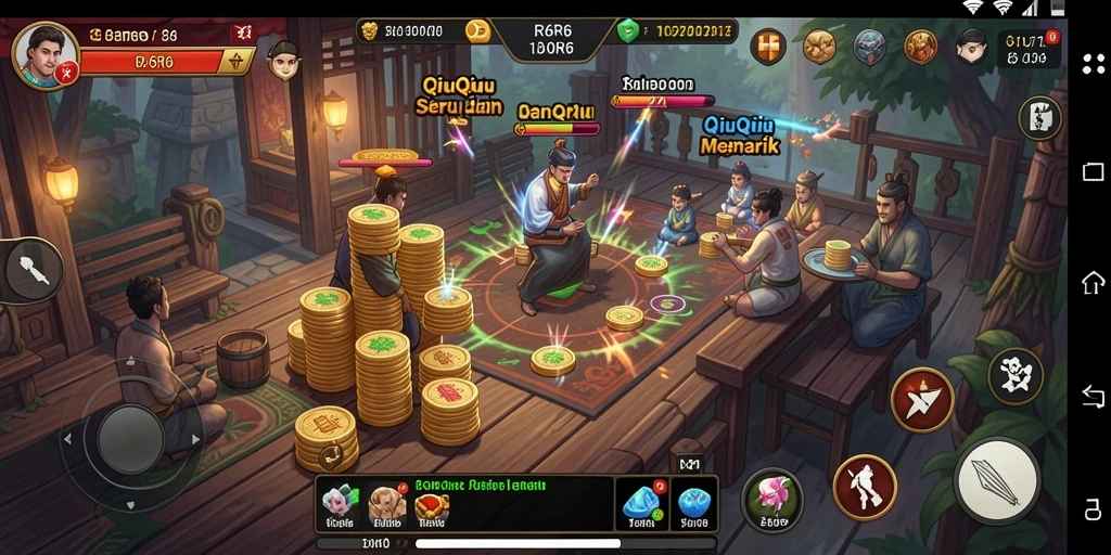 Gameplay QiuQiu yang seru dan menghibur di R6R6.