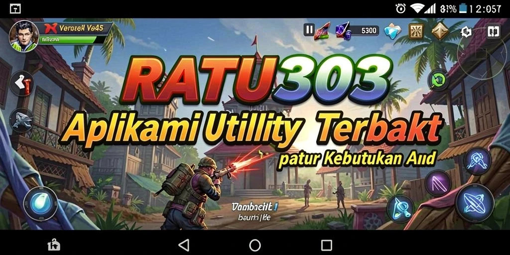 Screenshot utama RATU303 menampilkan antarmuka aplikasi Utility yang intuitif.