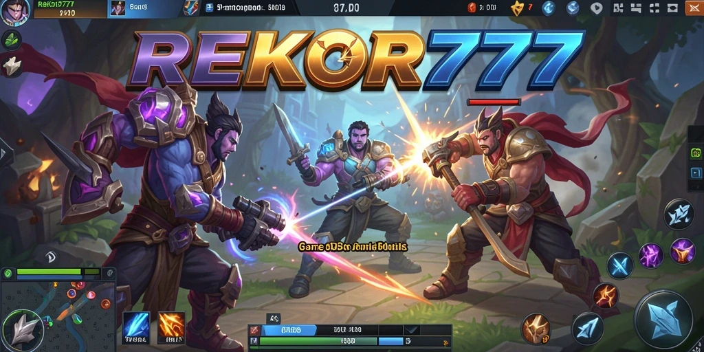 Gambaran gameplay seru dalam REKOR777 yang penuh aksi MOBA.